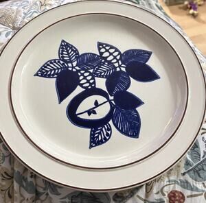 Homer Laughlin "Blue Fantasy" dinner plate VTG 1970’s
